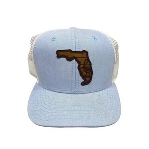 Light Blue Florida Patch Trucker Hat